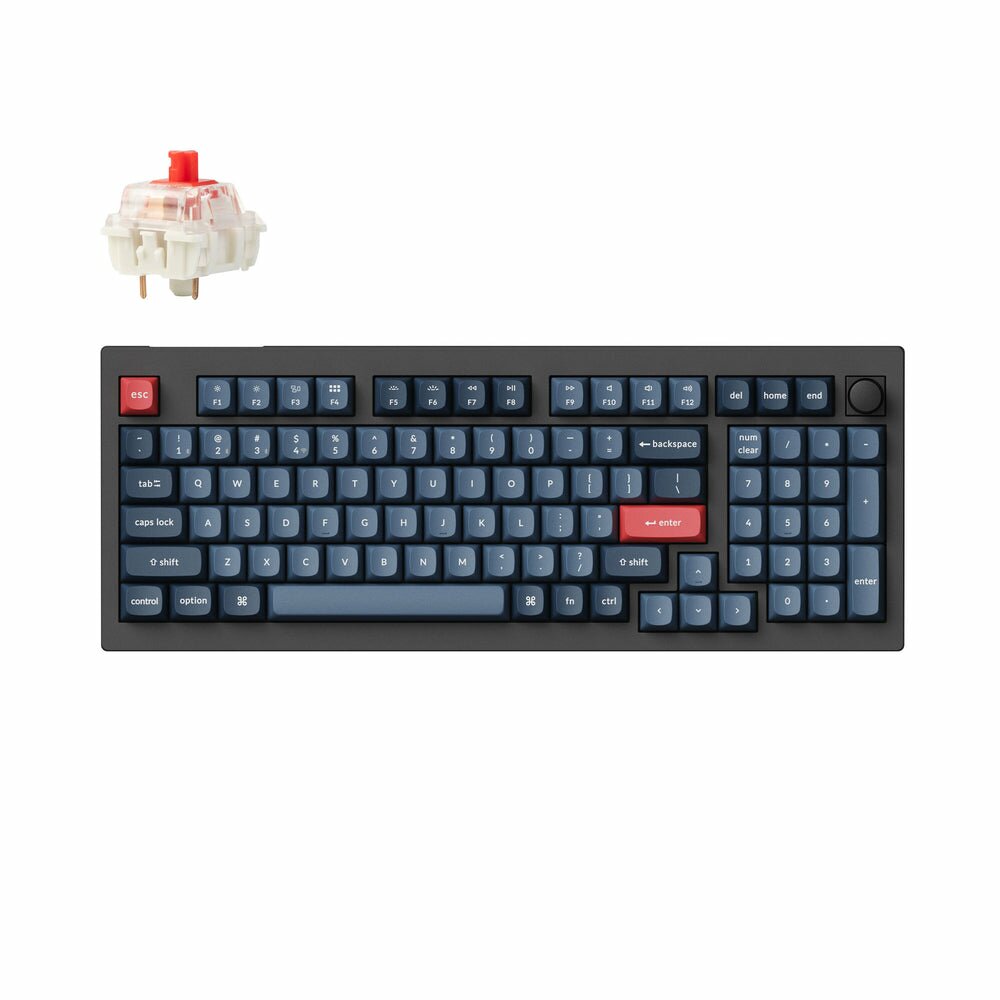 Keychron V5 Max QMK/VIA (V5M-D1) Wireless Keyboard Custom Mechanical Red Switch 96% US