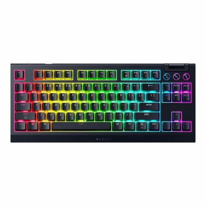 Razer Blackwidow V4 TKL Hyperspeed RGB Wireless Hot-Swap Gaming Keyboard Orange Tactile Switches
