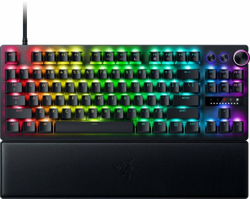Razer Huntsman V3 Pro Tenkeyless 8K hz Analog 8K Polling Rate RGB Optical Gaming Keyboard