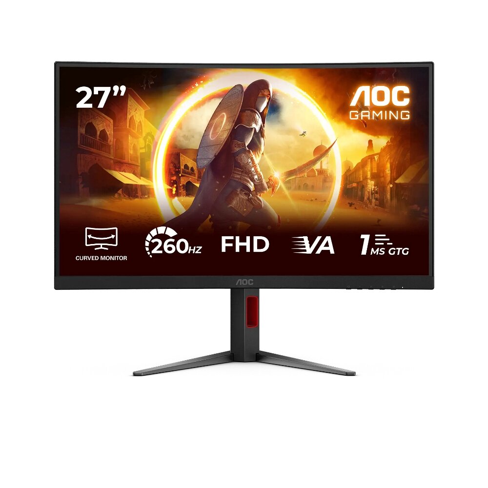 AOC C27G4Z2 27'' Curved Gaming Monitor FHD VA 1ms 240Hz