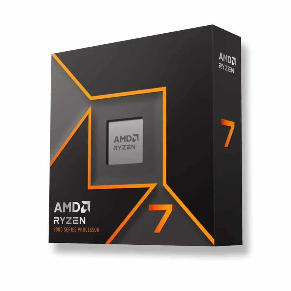 AMD Ryzen 7 9700X CPU, 8 Cores, 5.5 GHz AM5 Boxed Without Cooler