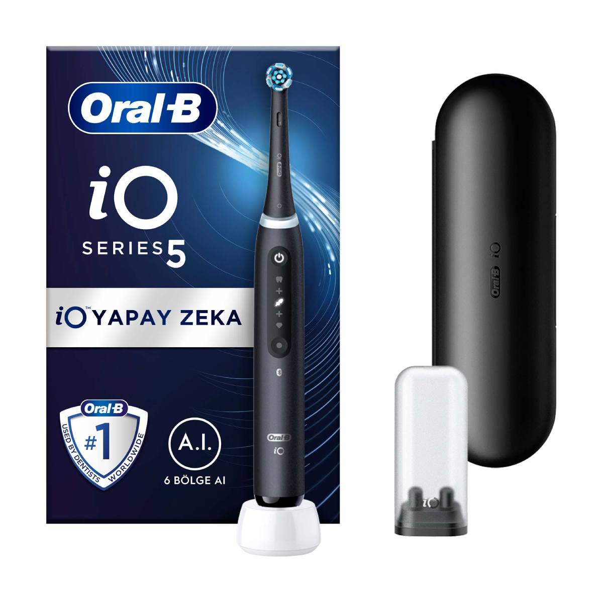 BRAUN IO5 Ηλεκτρική Οδοντόβουρτσα Oral-B iO 5, Μαύρο
