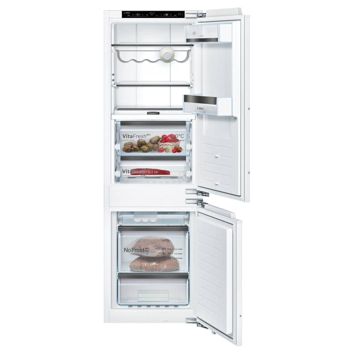 BOSCH KIF86HDD0 Accent Line Εντοιχιζόμενο Ψυγείο με Κάτω Θάλαμο, Άσπρο