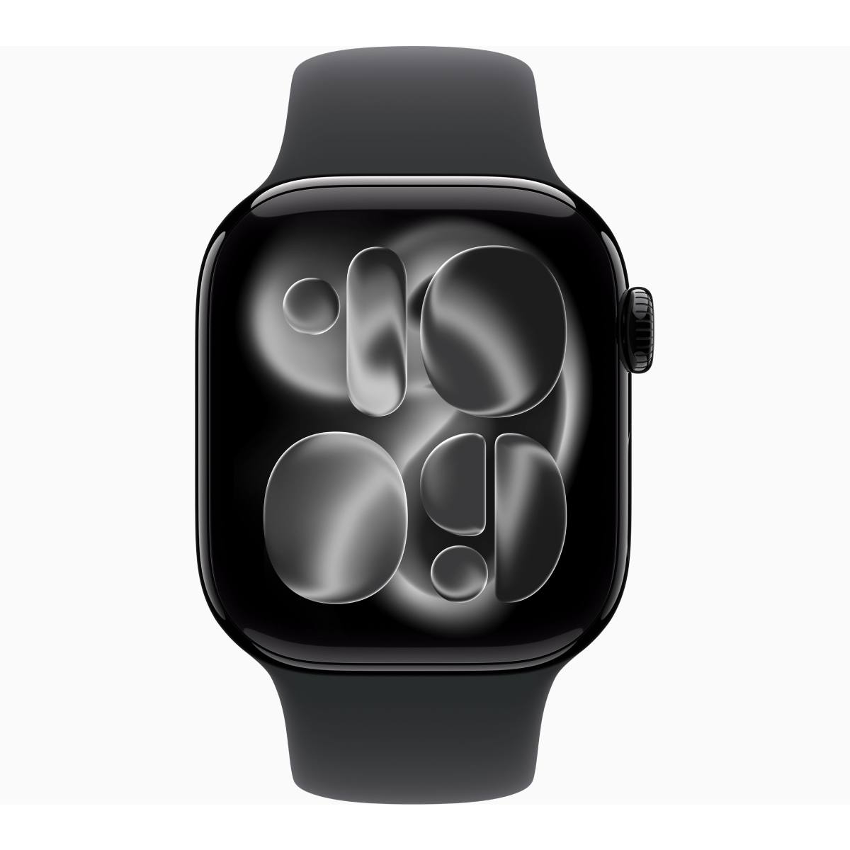 APPLE Smartwatch Series 11 GPS 46 mm, Jet Μαύρο Αλουμίνιο με Μαύρο Sport Λουράκι S/M