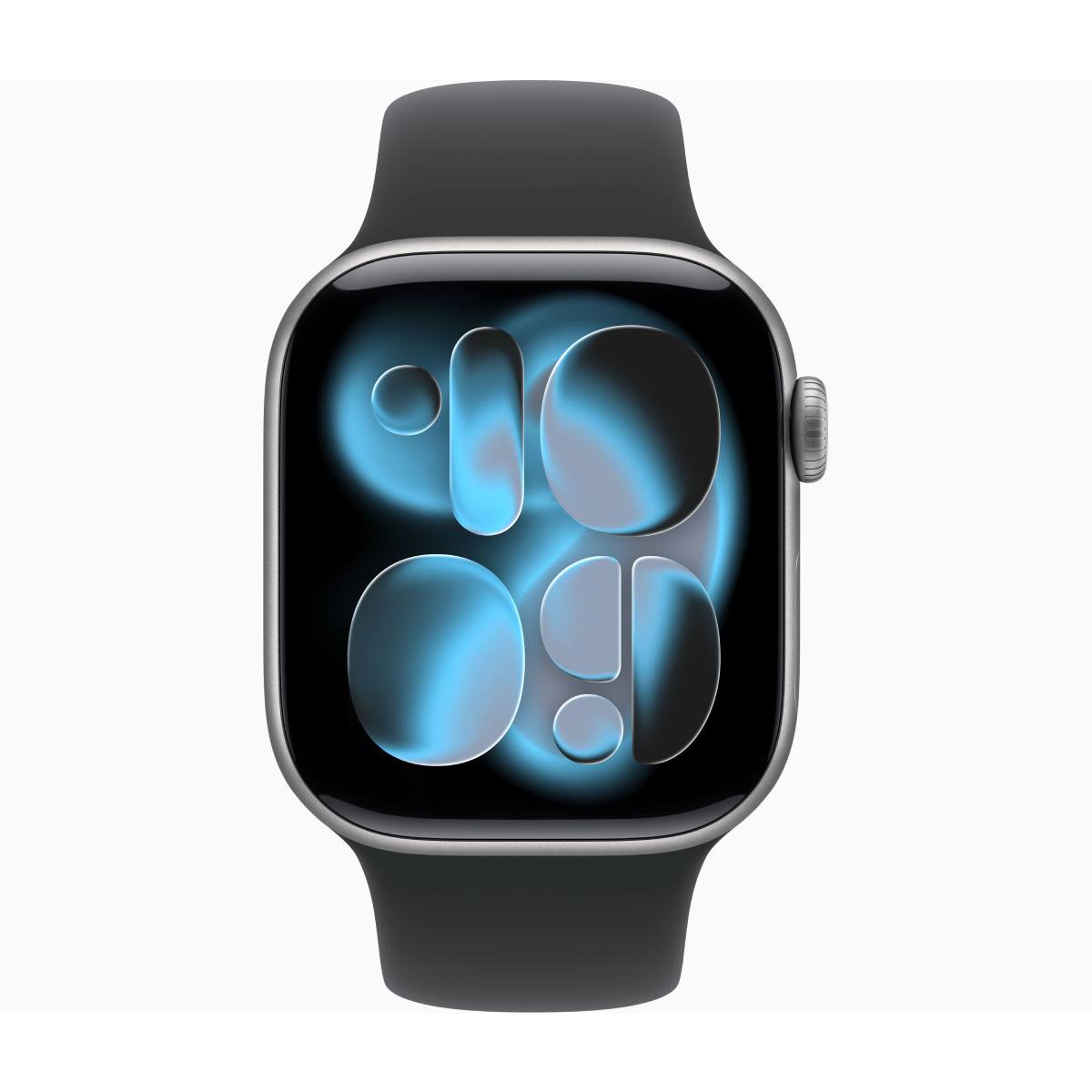APPLE Smartwatch Series 11 GPS 46 mm, Space Γκρίζο Αλουμίνιο με Μαύρο Αθλητικό Λουράκι M/L