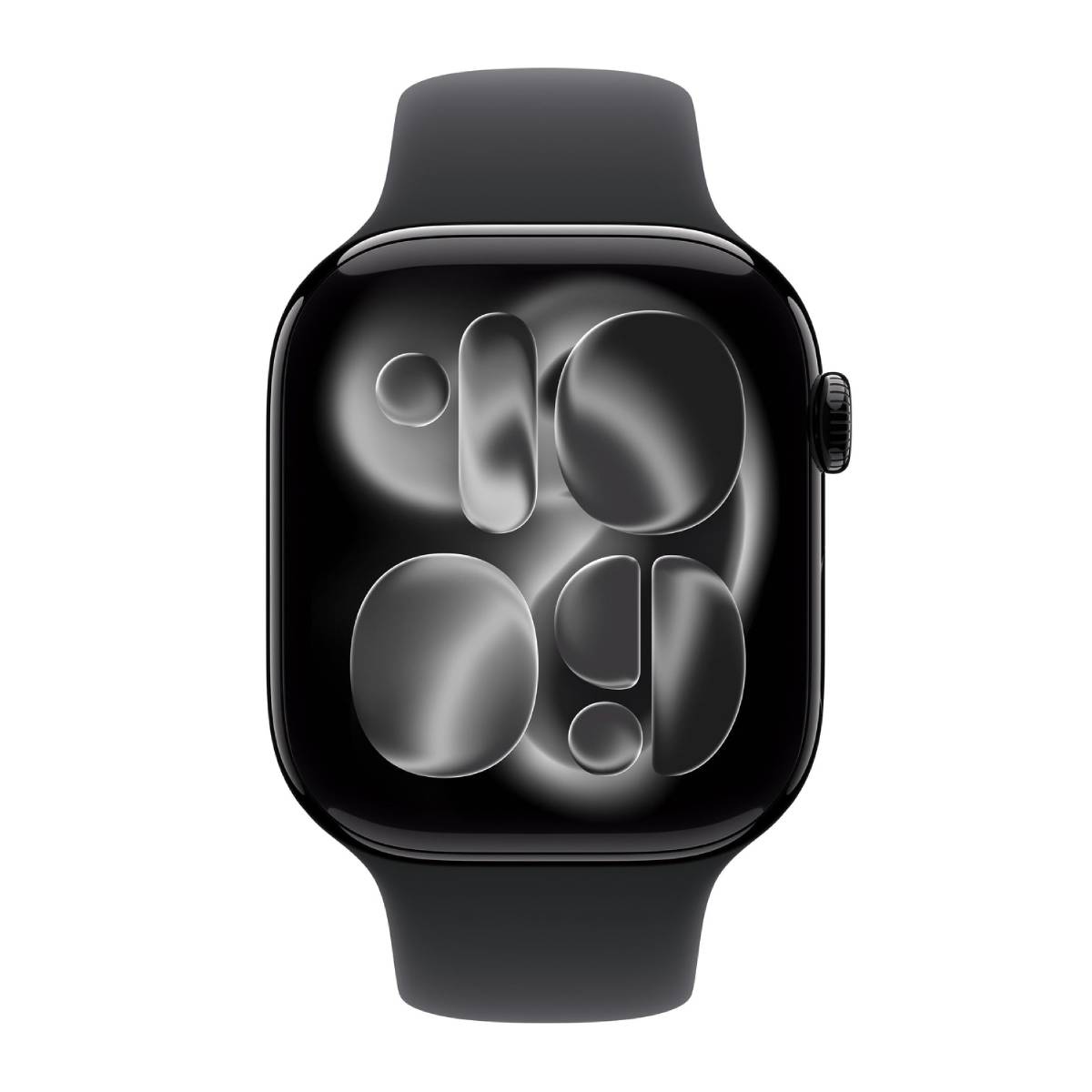 APPLE Smartwatch Series 11 GPS + Cellular 46 mm, Jet Μαύρο Αλουμίνιο με Μαύρο Sport Λουράκι S/M
