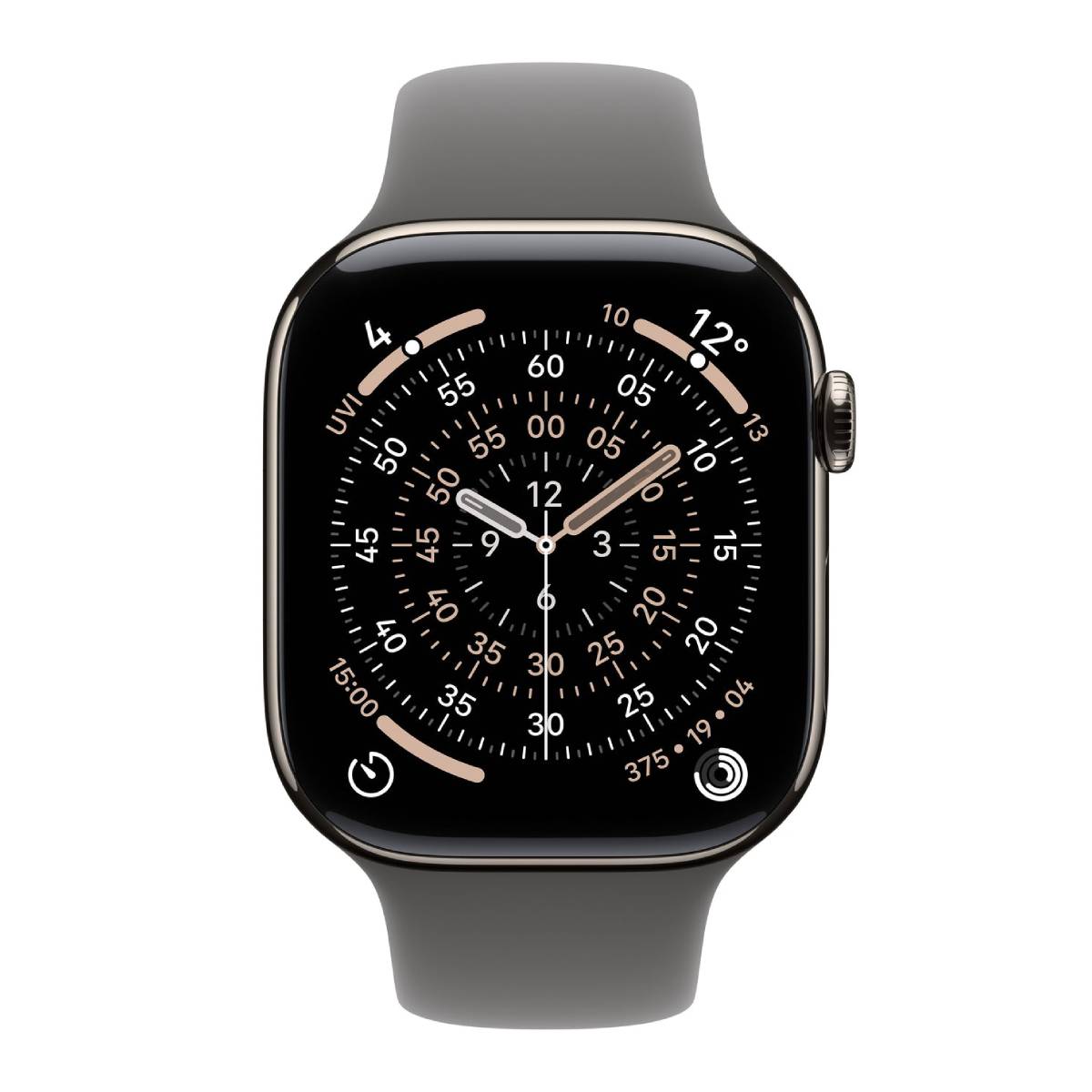 APPLE Smartwatch Series 11 GPS + Cellular 46 mm, Φυσικό Τιτανίου με Γκρι Αθλητικό Λουράκι M/L