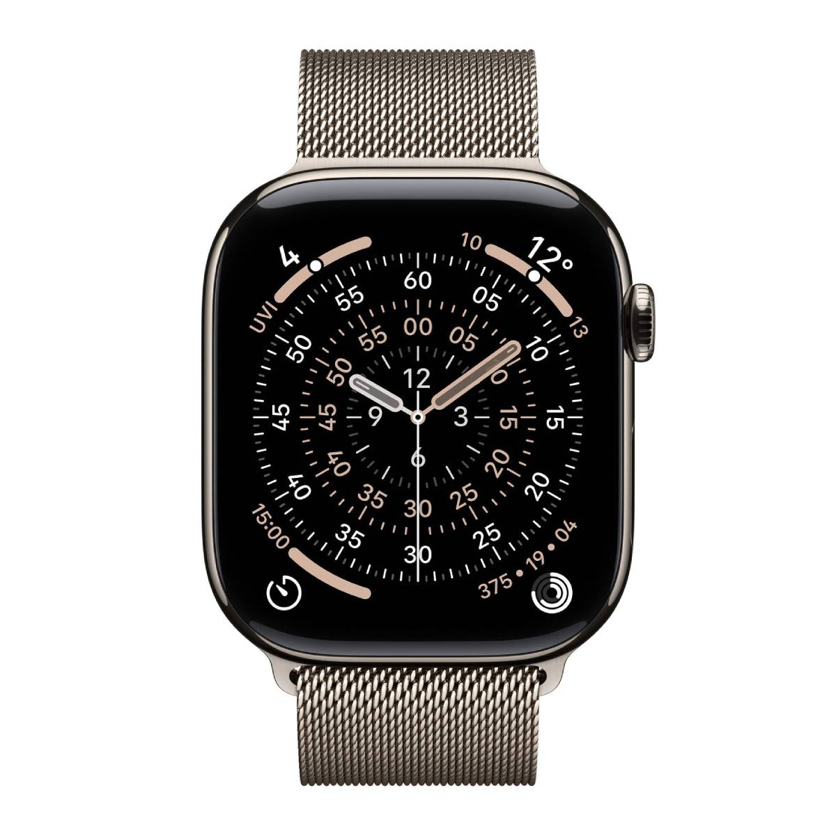 APPLE Smartwatch Series 11 GPS + Cellular 46 mm, Φυσικό Τιτανίου με Φυσικό Milanese Λουράκι S/M