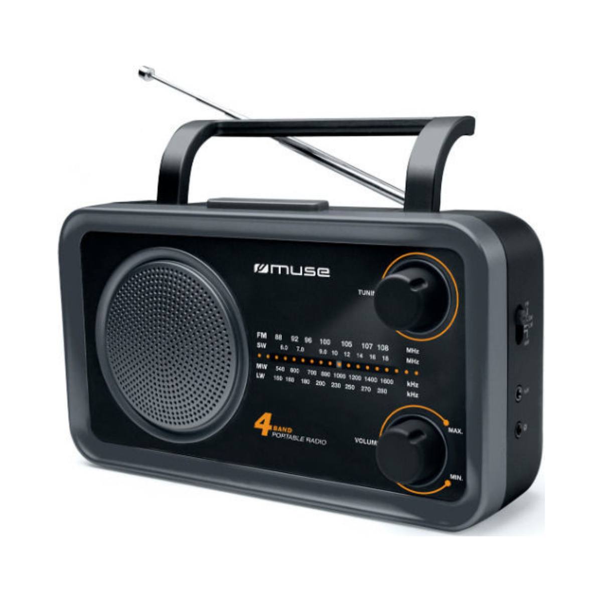 MUSE M-06 DS Φορητό Ραδιόφωνο, Μαύρο