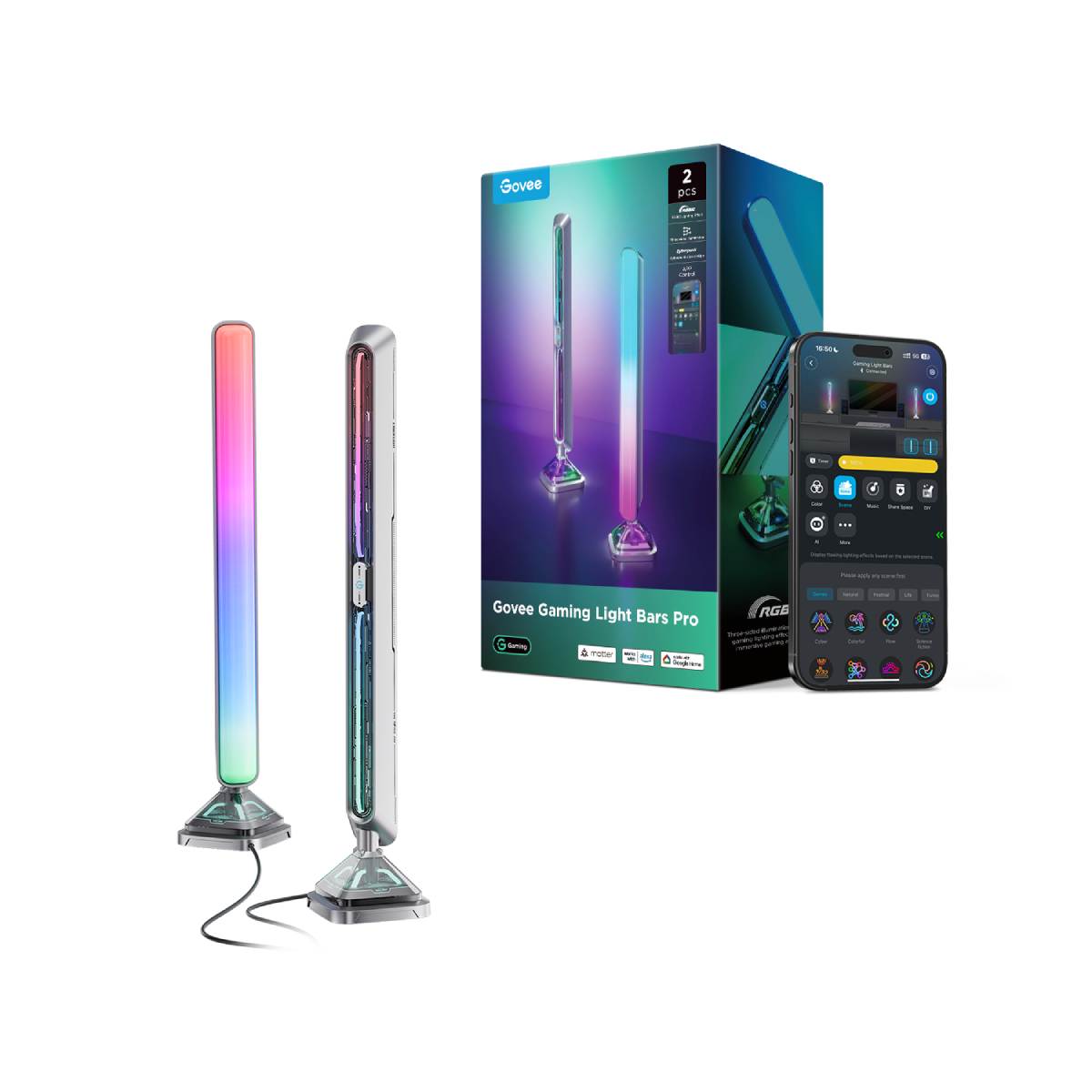 GOVEE H8048 Gaming Light Bars Pro Μπάρες Φωτισμού για Gaming Οθόνη