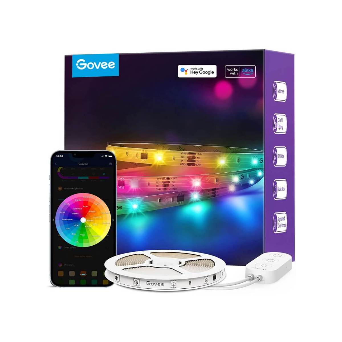 GOVEE H618C Smart LED Ταινία 10m, Πολύχρωμο