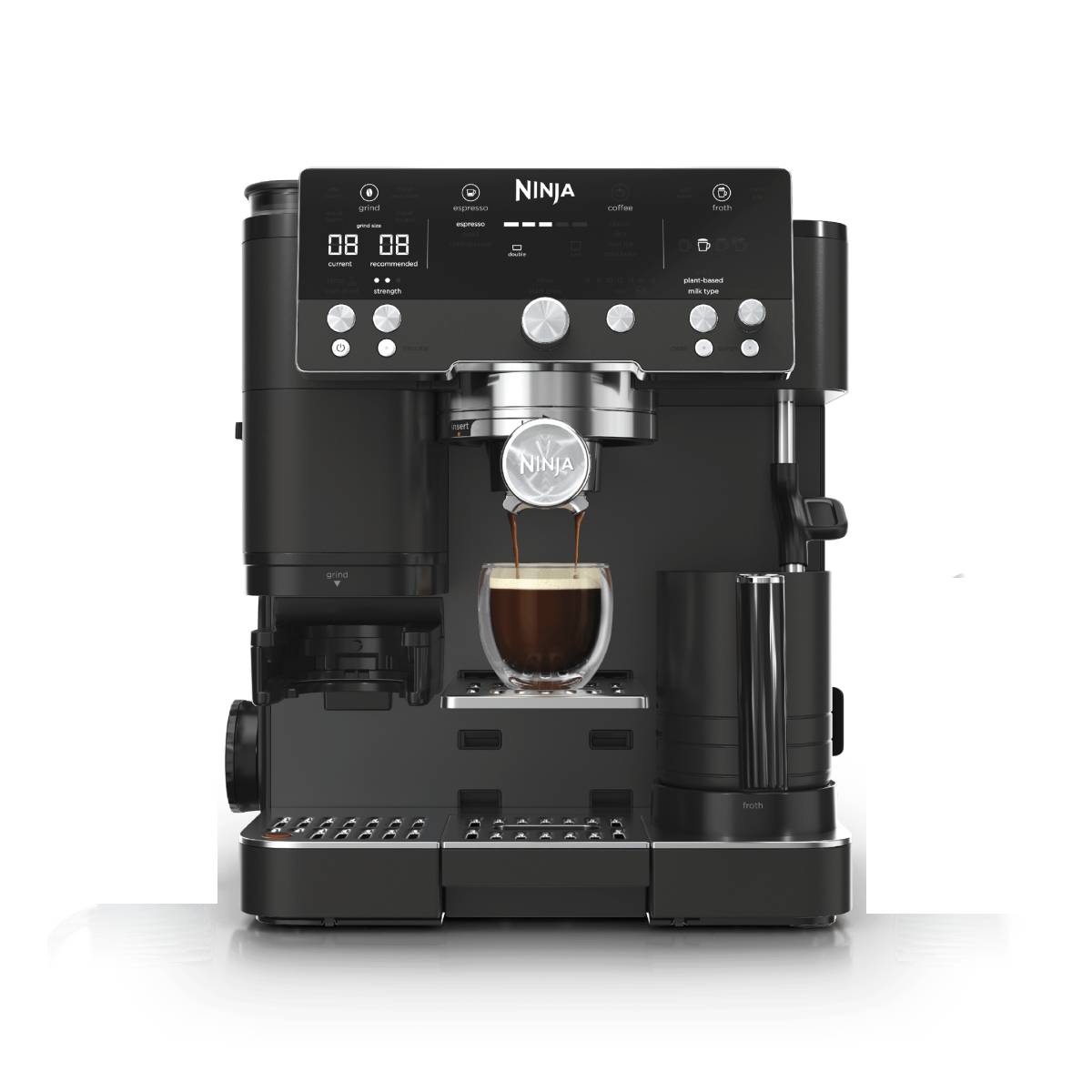 NINJA ES601 Luxe Πλήρως Αυτόματη Μηχανή Espresso, Μαύρο
