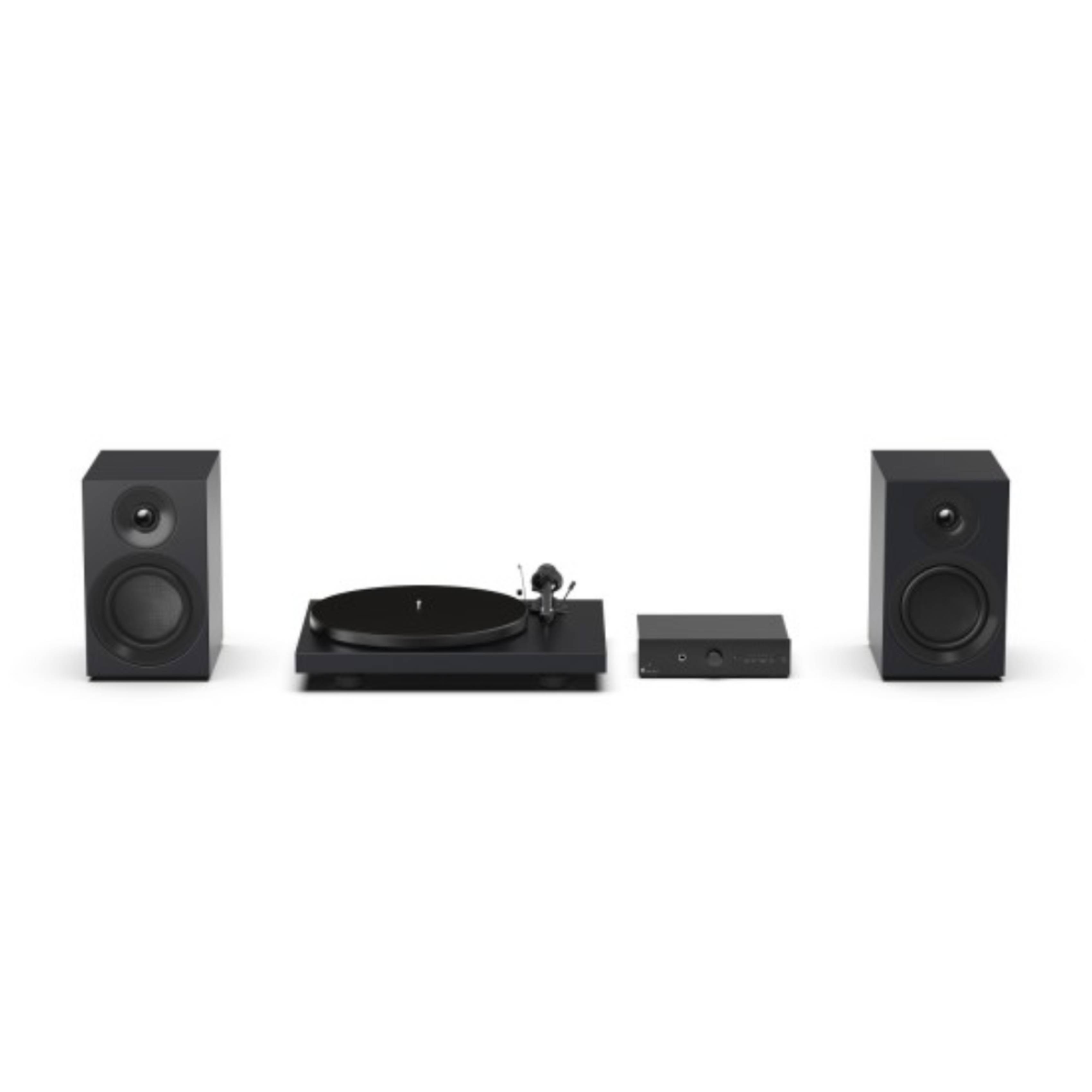 PRO-JECT Colourful Audio System E Ολοκληρωμένο Hi-Fi Stereo Σύστημα Ήχου, Μαύρο