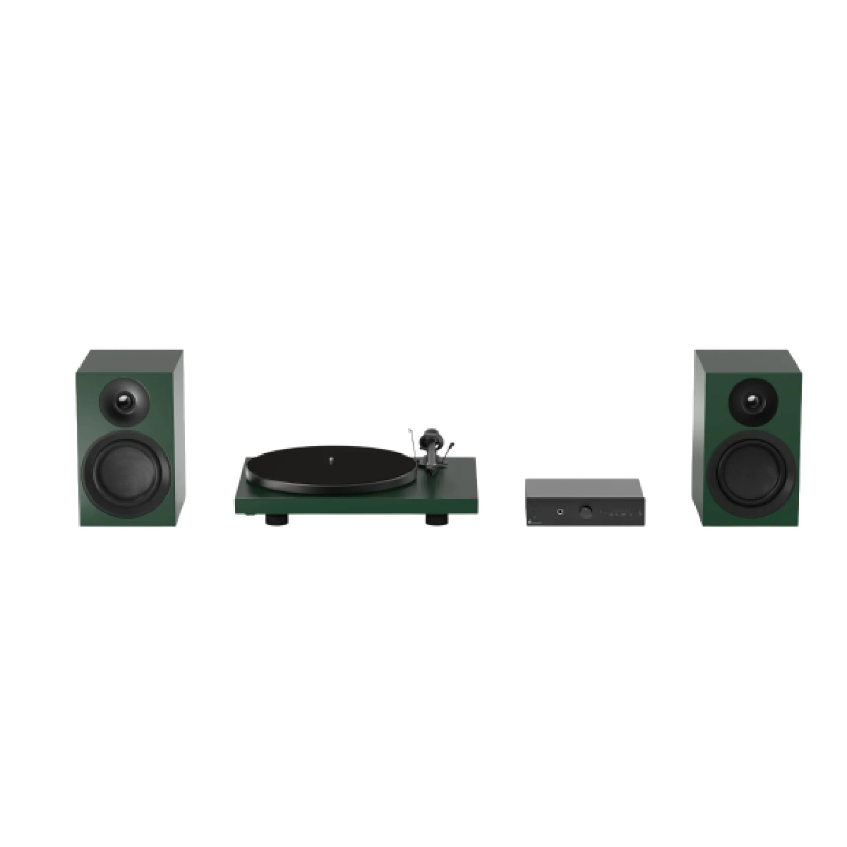PRO-JECT Colourful Audio System E Ολοκληρωμένο Hi-Fi Stereo Σύστημα Ήχου, Πράσινο Ματ