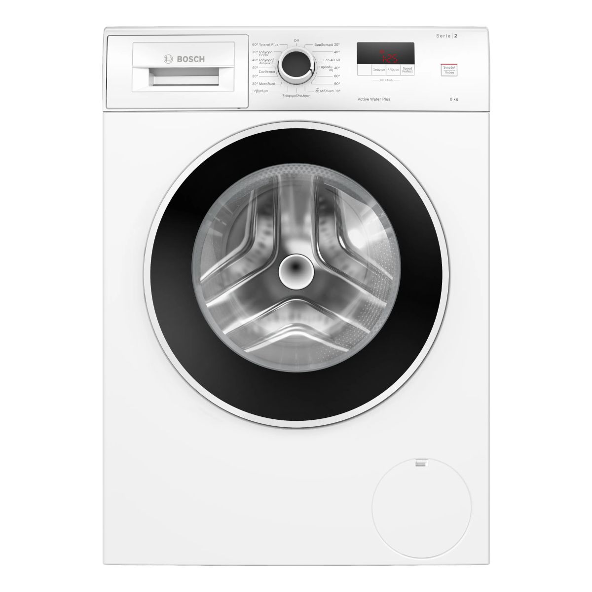 BOSCH WGE03400GR Πλυντήριο Ρούχων 8kg, Άσπρο