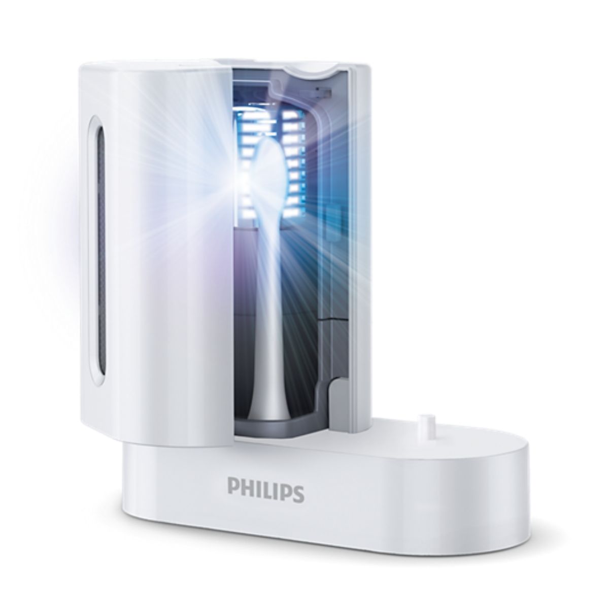 PHILIPS HX6907/01 Αποστειρωτής Κεφαλών Οδοντόβουρτσας με UV, Άσπρο