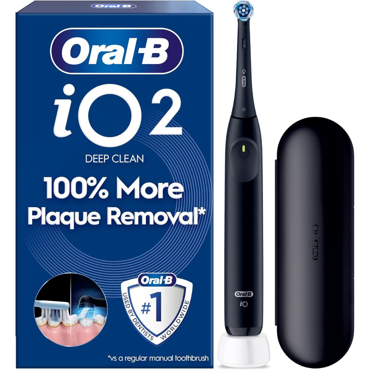 BRAUN Oral-B iO2 Night Black Ηλεκτρική Οδοντόβουρτσα