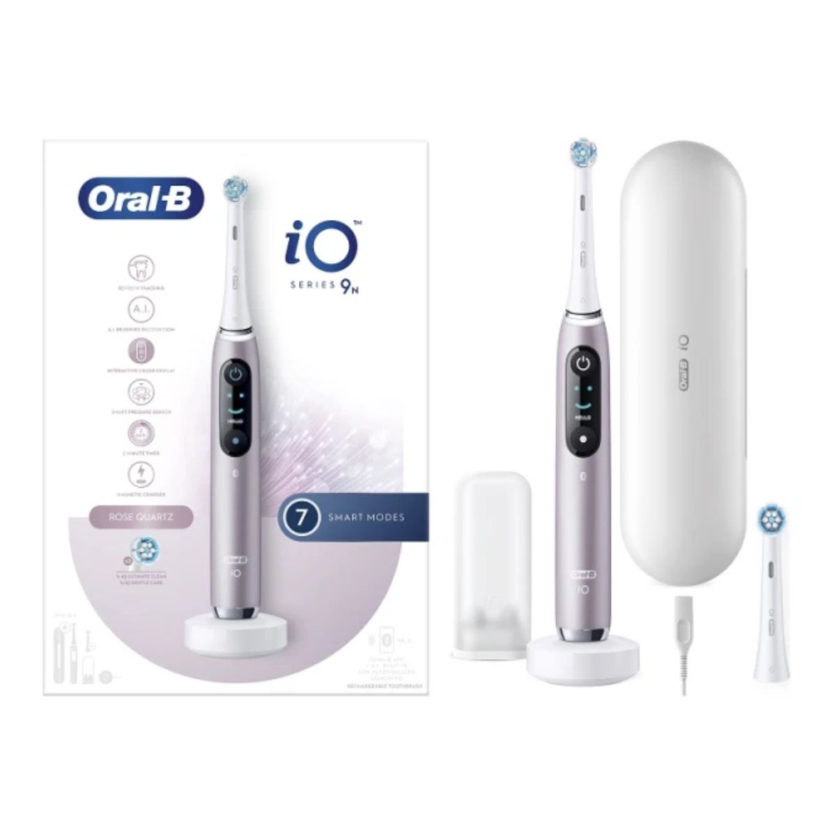 BRAUN Oral-B iO9N Magnetic Rose Ηλεκτρική Οδοντόβουρτσα, Ροζ