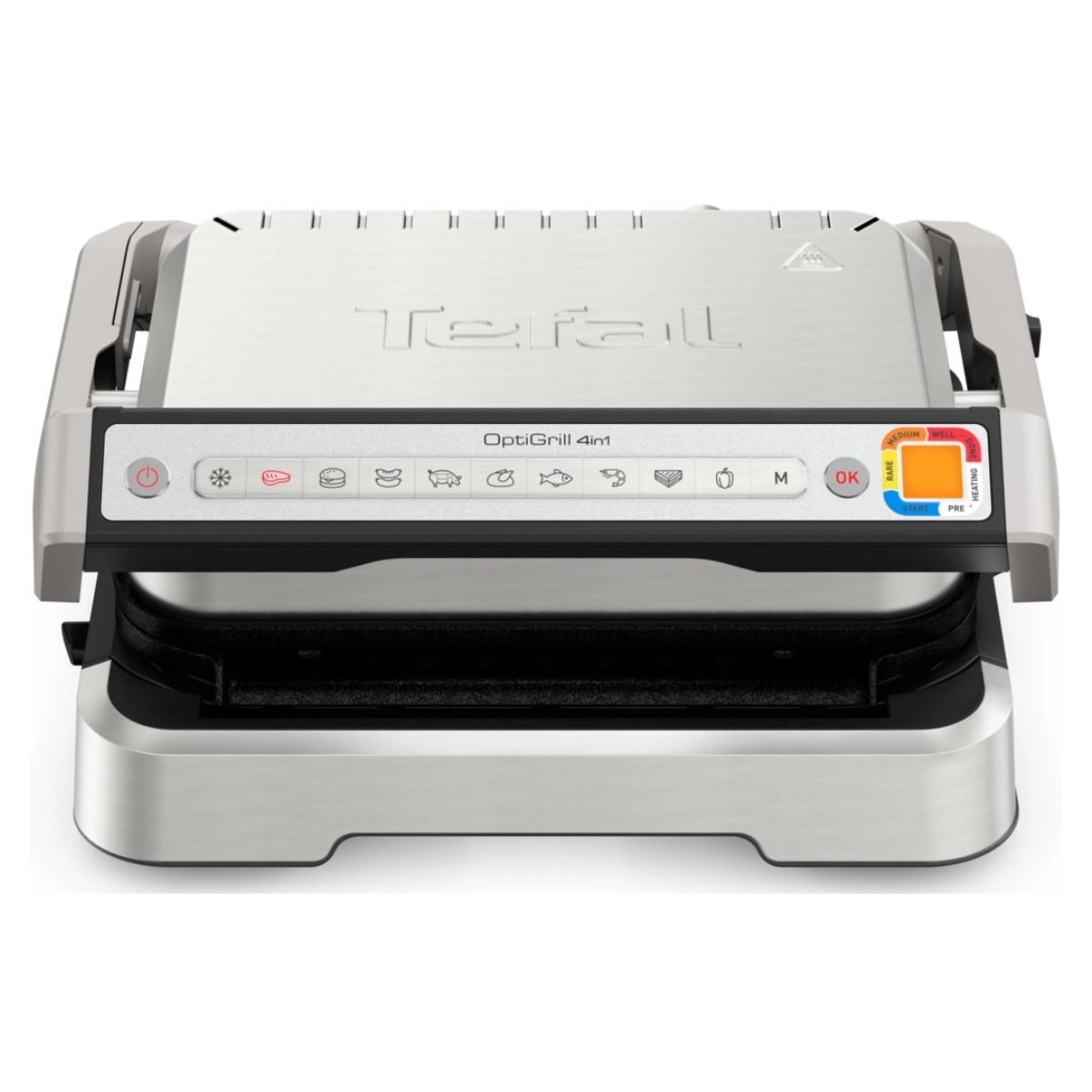 TEFAL GC772D30 OptiGrill 2in1 Γκριλιέρα, Ιnox