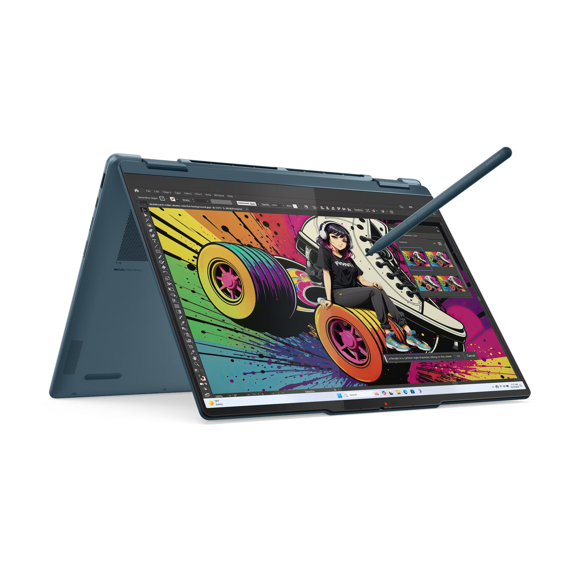 LENOVO 83JR00AUCY Yoga 7 2-in-1 Φορητός Υπολογιστής 14″, Τυρκουάζ