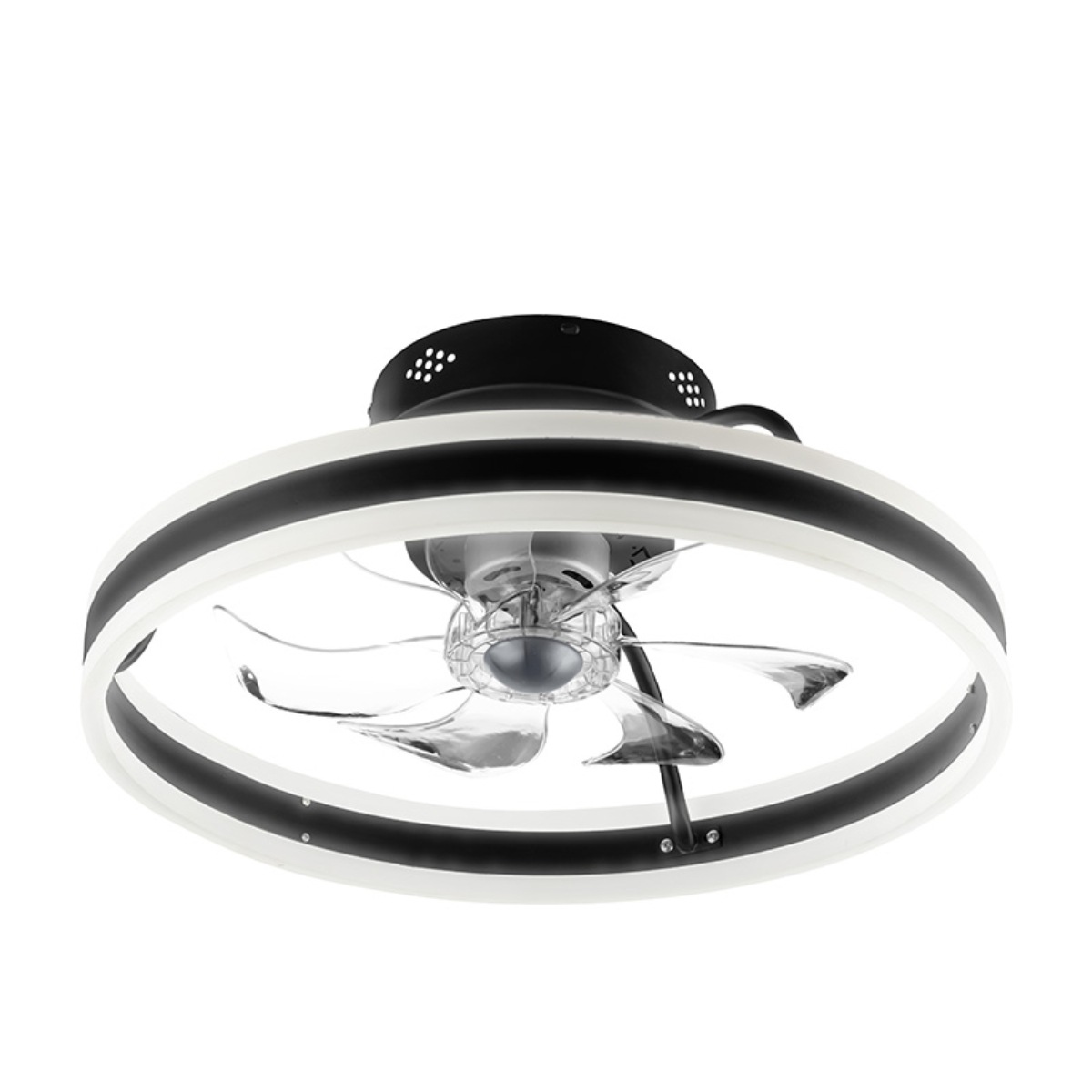 LIFE HALO 221-0349 Ανεμιστήρας Οροφής με LED Φωτισμό, Μαύρο
