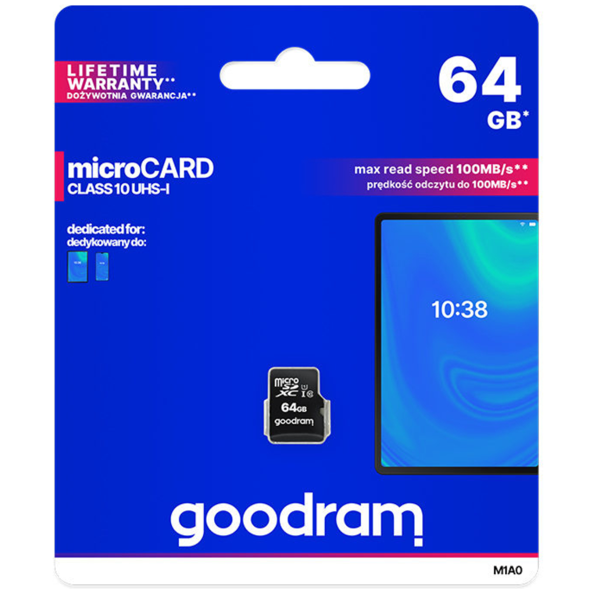 GOODRAM M1AA-0640R12 Κάρτα Μνήμης MicroSDXC 64GB