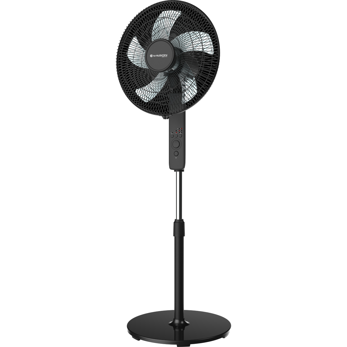 WILSON WFAN16RCBK.UK Ανεμιστήρας Δαπέδου 16″ με Τηλεχειριστήριο, Μαύρο