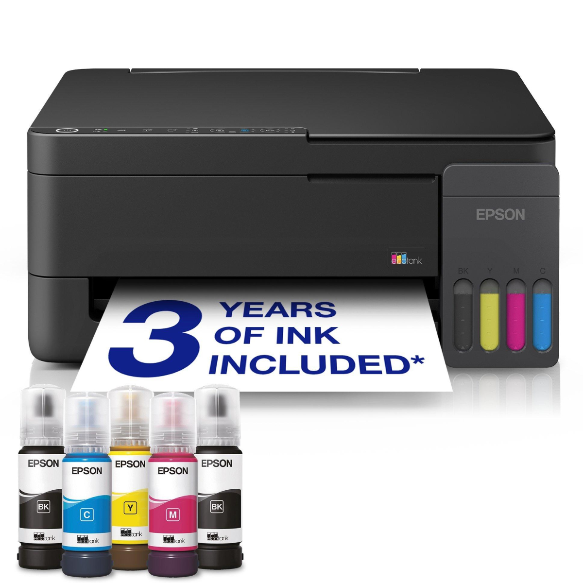 EPSON EcoTank L3350 Α4 Πολυμηχάνημα Wi-Fi με Δοχεία Μελανιού, Μαύρο