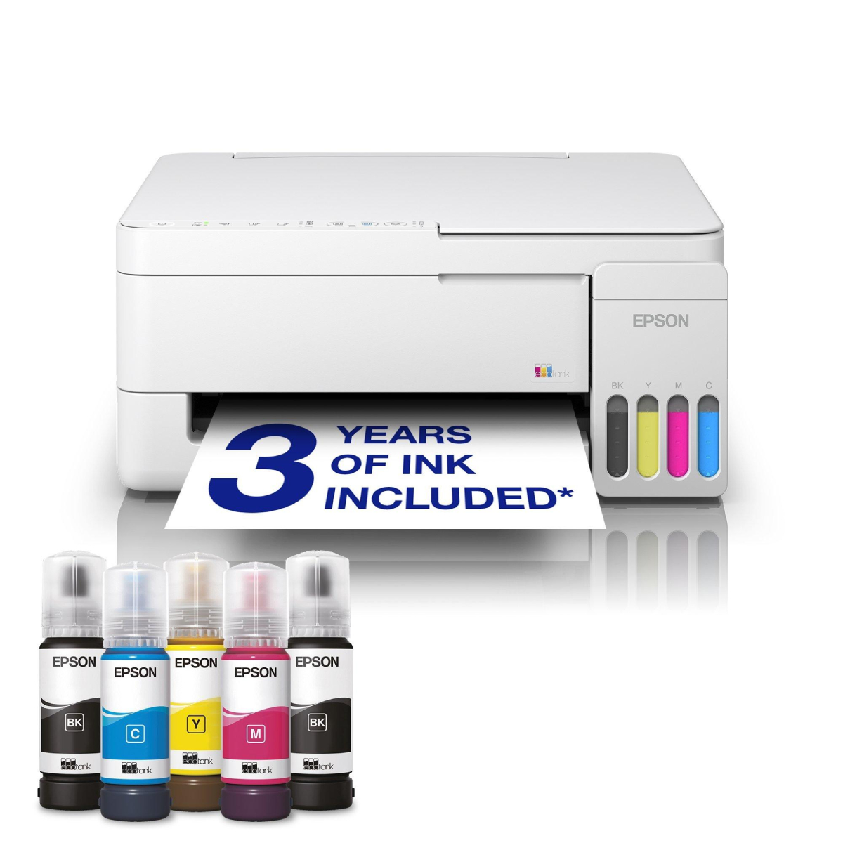 EPSON EcoTank L3356 Α4 Πολυμηχάνημα Wi-Fi με Δοχεία Μελανιού, Άσπρο