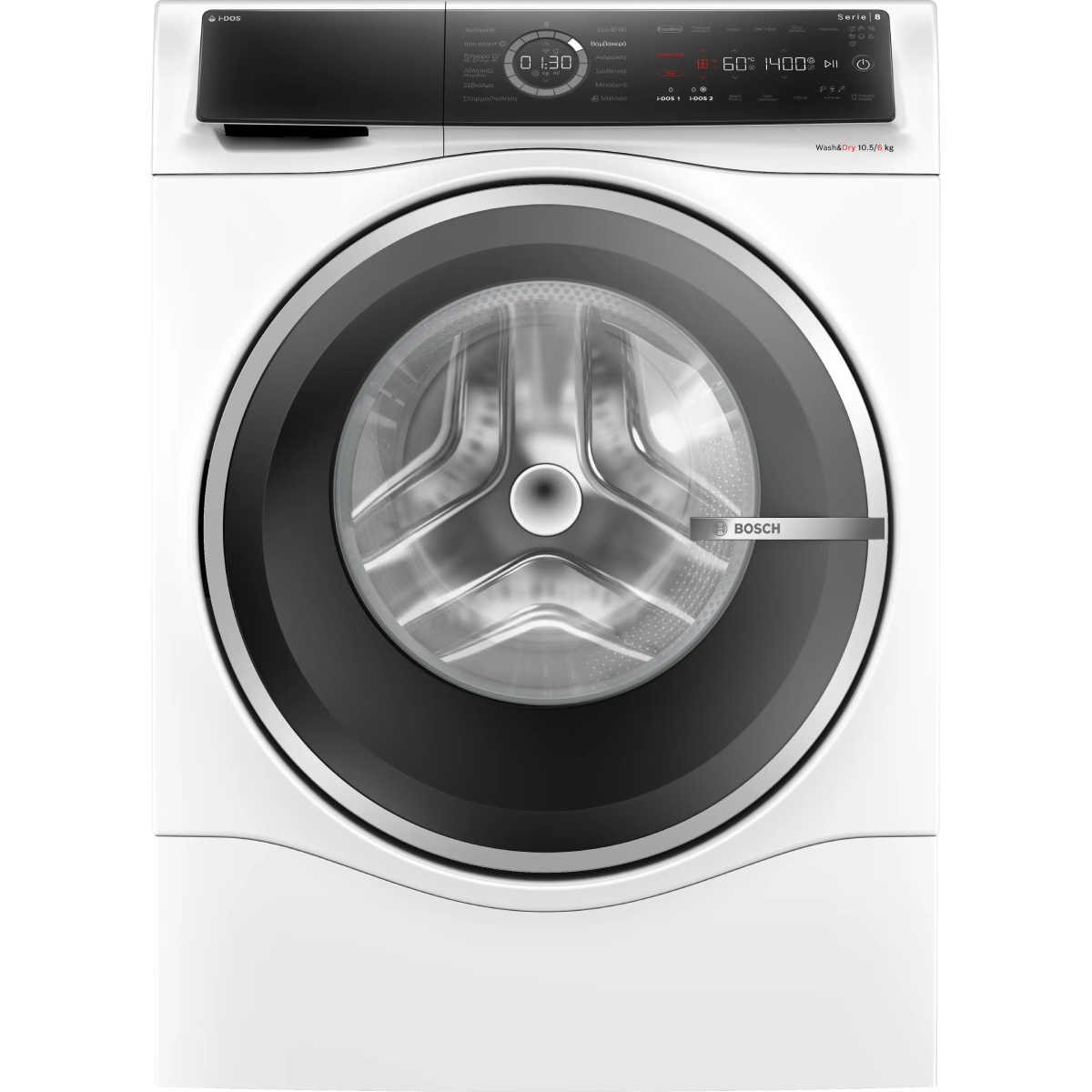 BOSCH WNC254A0GR Σειρά 8 Πλυντήριο – Στεγνωτήριο Ρούχων 10.5kg/6kg, Άσπρο