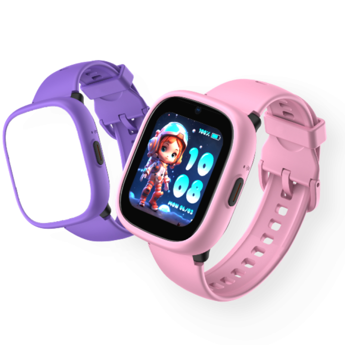 KIDDOBOO x LAGENIO WatchMe K3 Gen2 Smartwatch για Παιδιά 43mm, Ροζ/Μωβ