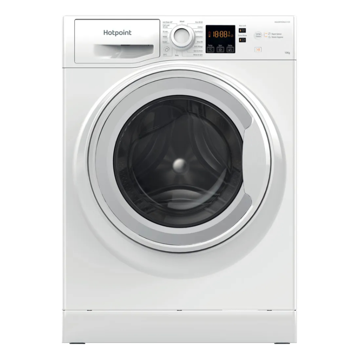 HOTPOINT NSWM 1045C W UK N Πλυντήριο Ρούχων 10kg, Άσπρο