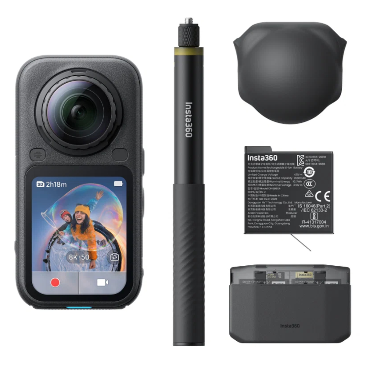 INSTA360 X6 Essentials Bundle Κάμερα Δράσης 360°, 8K