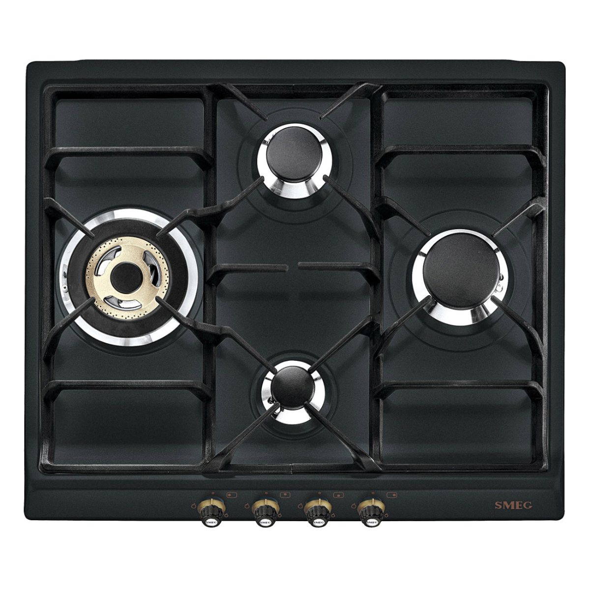 SMEG SR764AO Εστία Υγραερίου, 60 cm, Ανθρακί