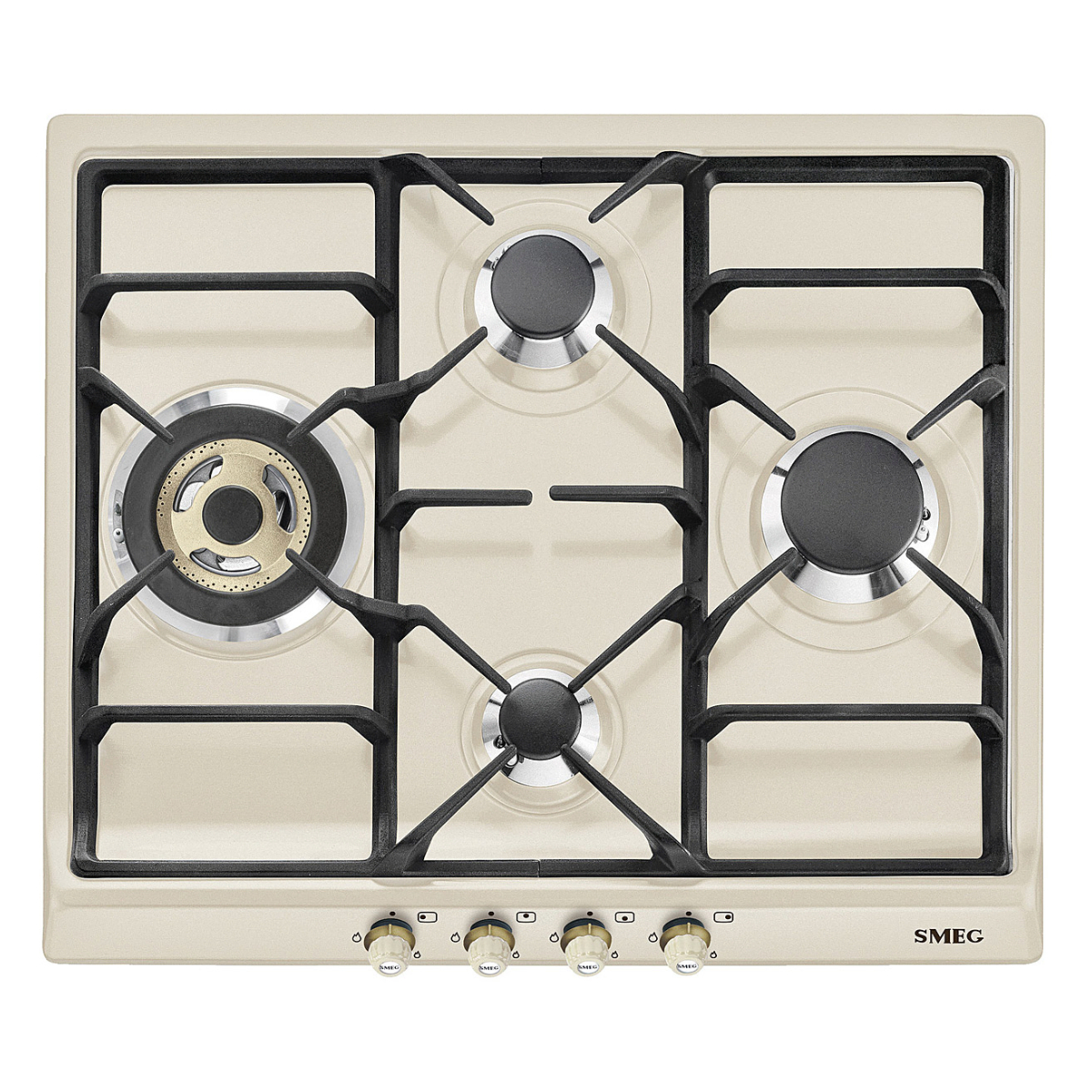 SMEG SR764PO Εστία Υγραερίου, 60 cm, Κρεμ