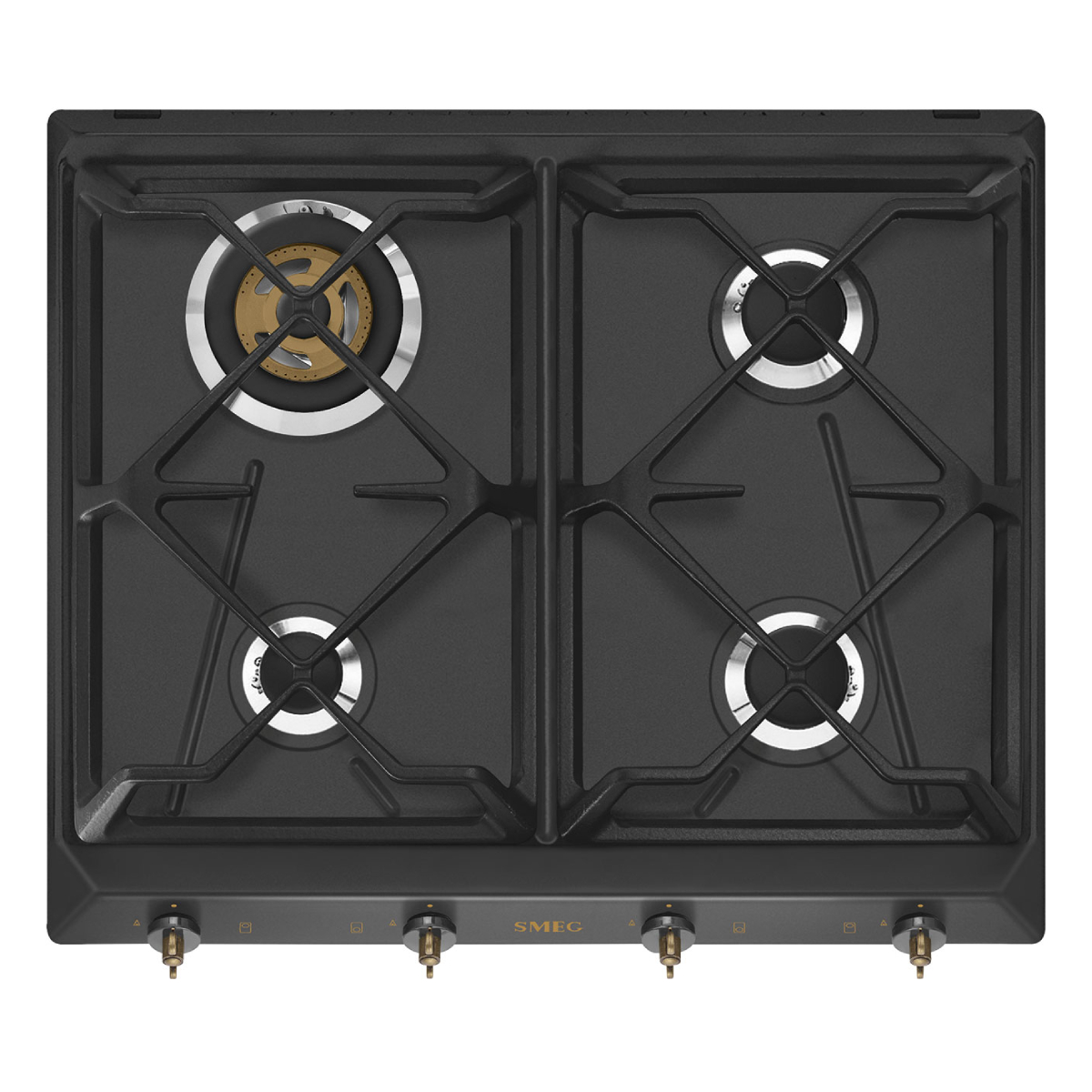 SMEG SRV864AOGH Εστία Υγραερίου, 60 cm, Ανθρακί