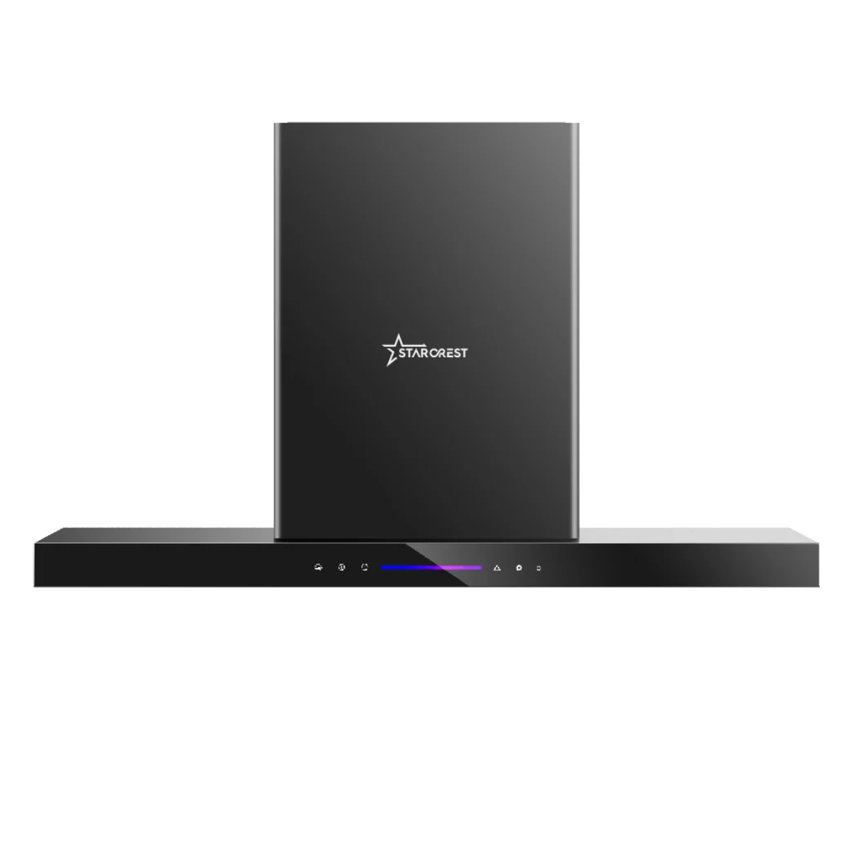 STARCREST SDH-6100BK Εντοιχιζόμενος Απορροφητήρας 60 cm, Μαύρο Γυαλί