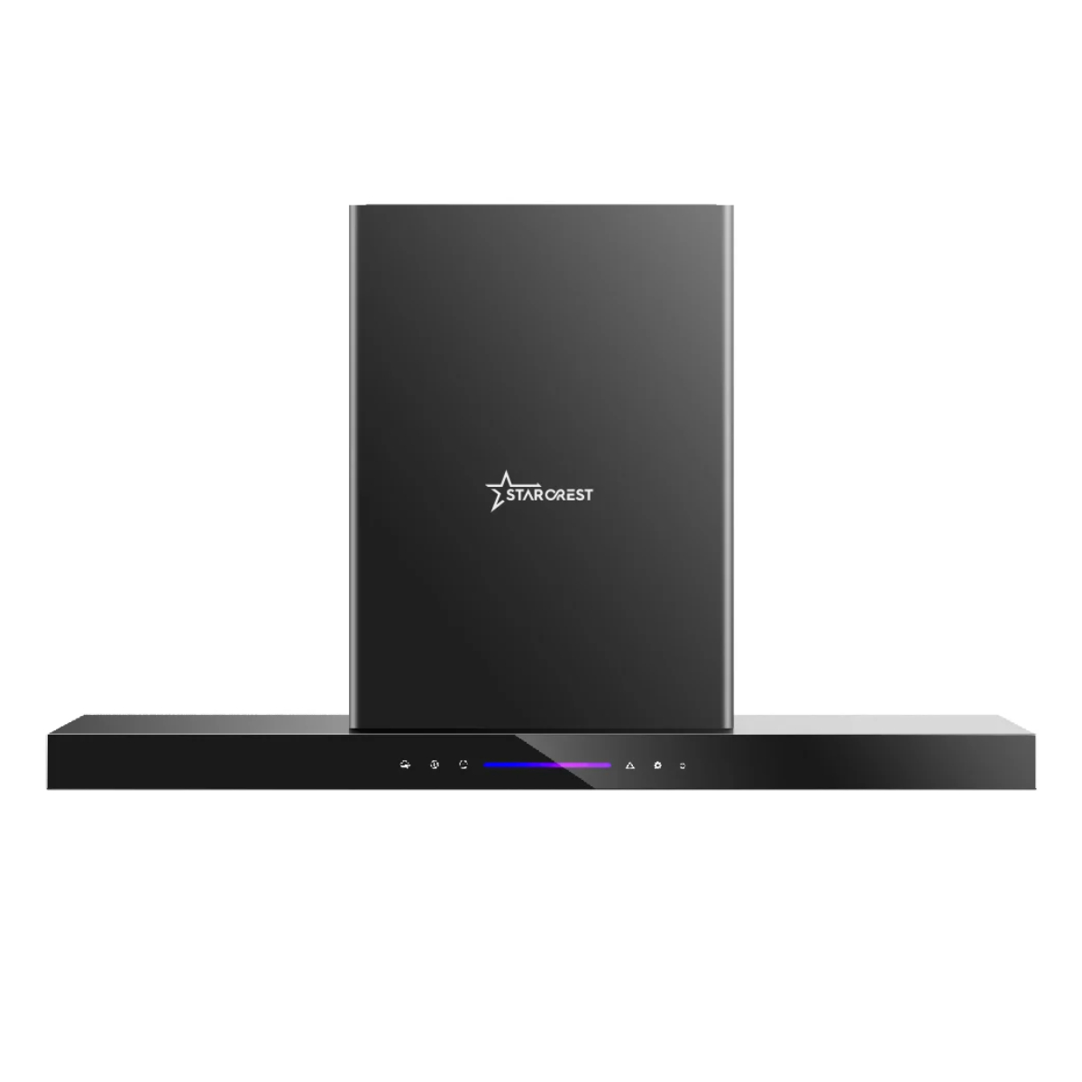STARCREST SDH-9100BK Εντοιχιζόμενος Απορροφητήρας 90 cm, Μαύρο Γυαλί