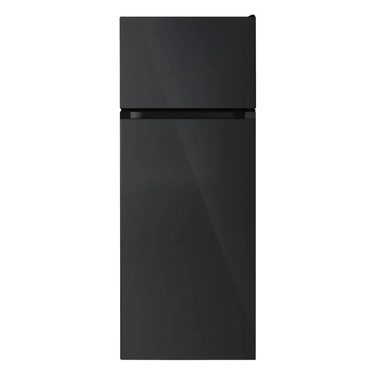 STARCREST SF-208GLS-BK Ψυγείο με Πάνω Θάλαμο, Μαύρο Γυαλί