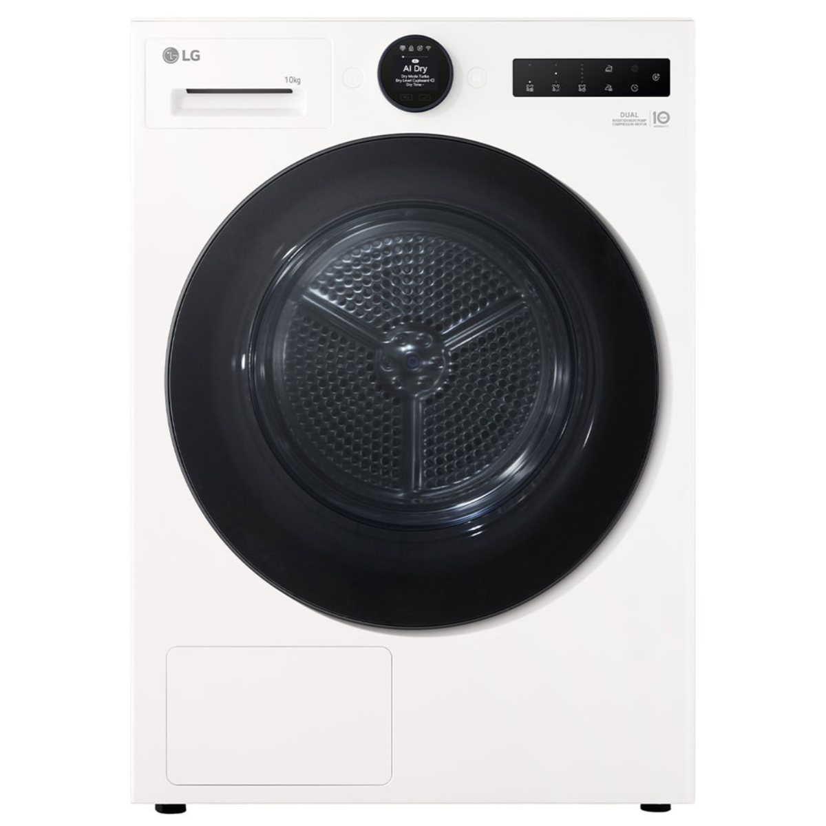 LG RHX7010TWB Στεγνωτήριο Ρούχων με Dual Inverter και AI Dry™ 10kg, Άσπρο