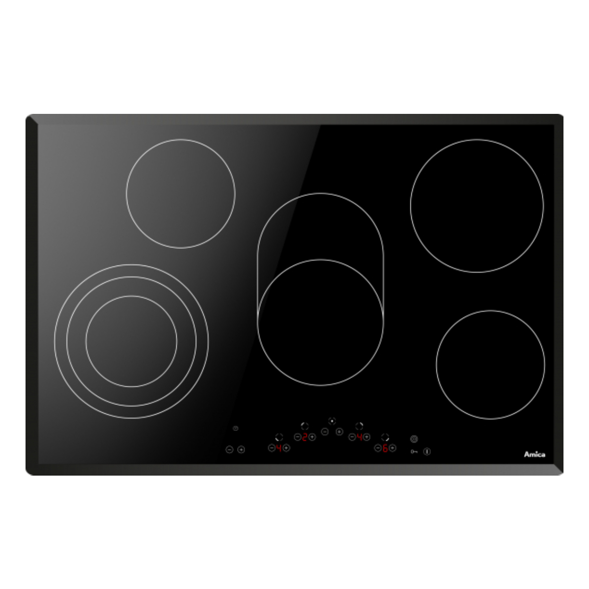 AMICA PC7511FT Κεραμική Εστία, 80cm