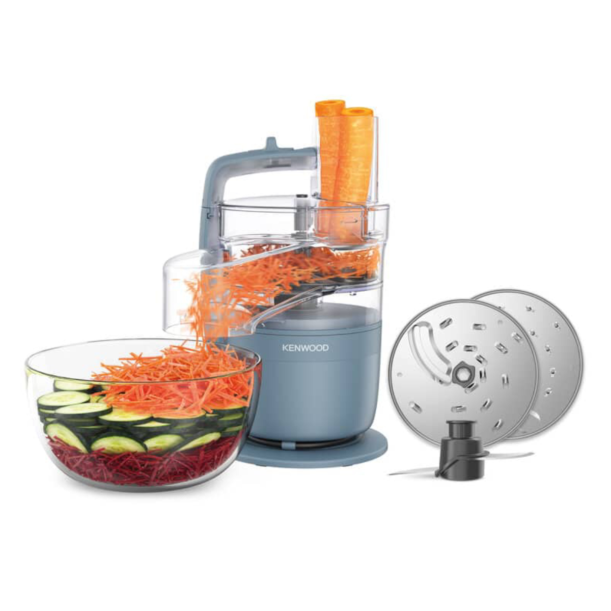 KENWOOD MULTIPRO GO FDP23.140GY Επεξεργαστής Τροφίμων, Γκρίζο/Μπλε