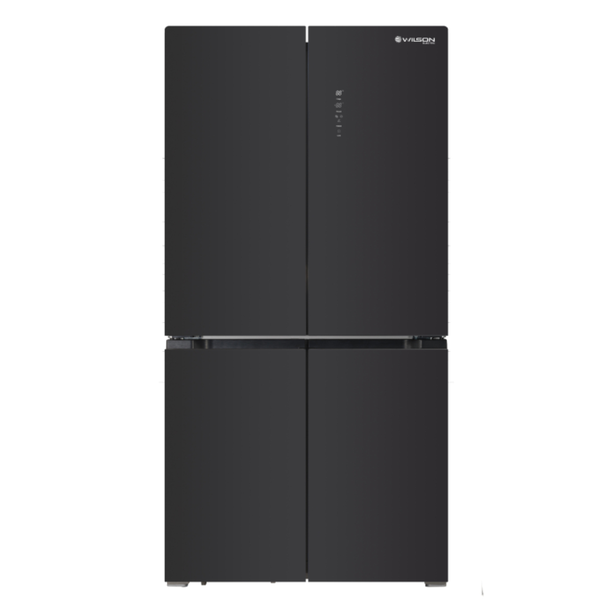 WILSON W4D516SGD.UK Ψυγείο Τετράπορτο, Μαύρο Γυαλί
