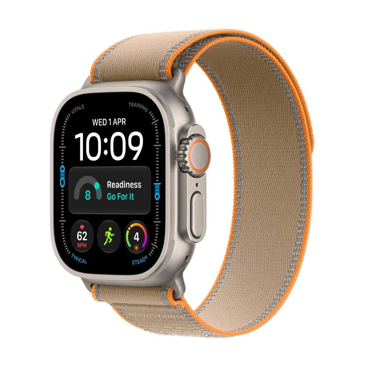 APPLE Watch Ultra 4 Smartwatch 49mm, Φυσικό Τιτάνιο με Sand Trail Loop, M/L