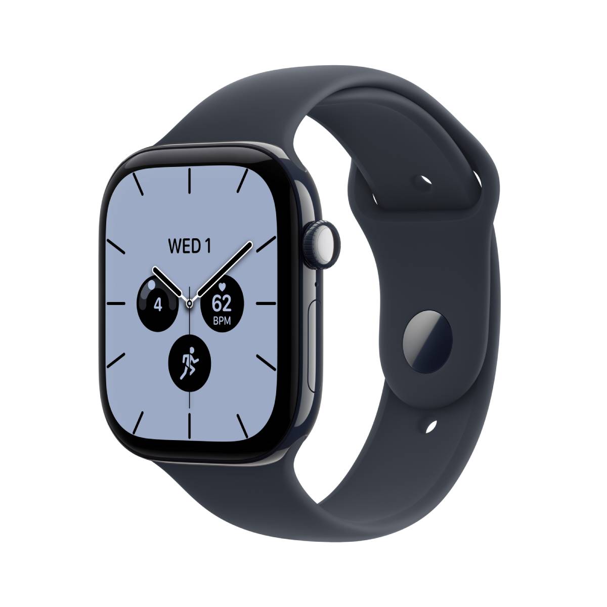 APPLE Smartwatch Series 12 GPS + Cellular 42 mm, Night Blue Κεραμικό με Navy Blue Αθλητικό Λουράκι M/L