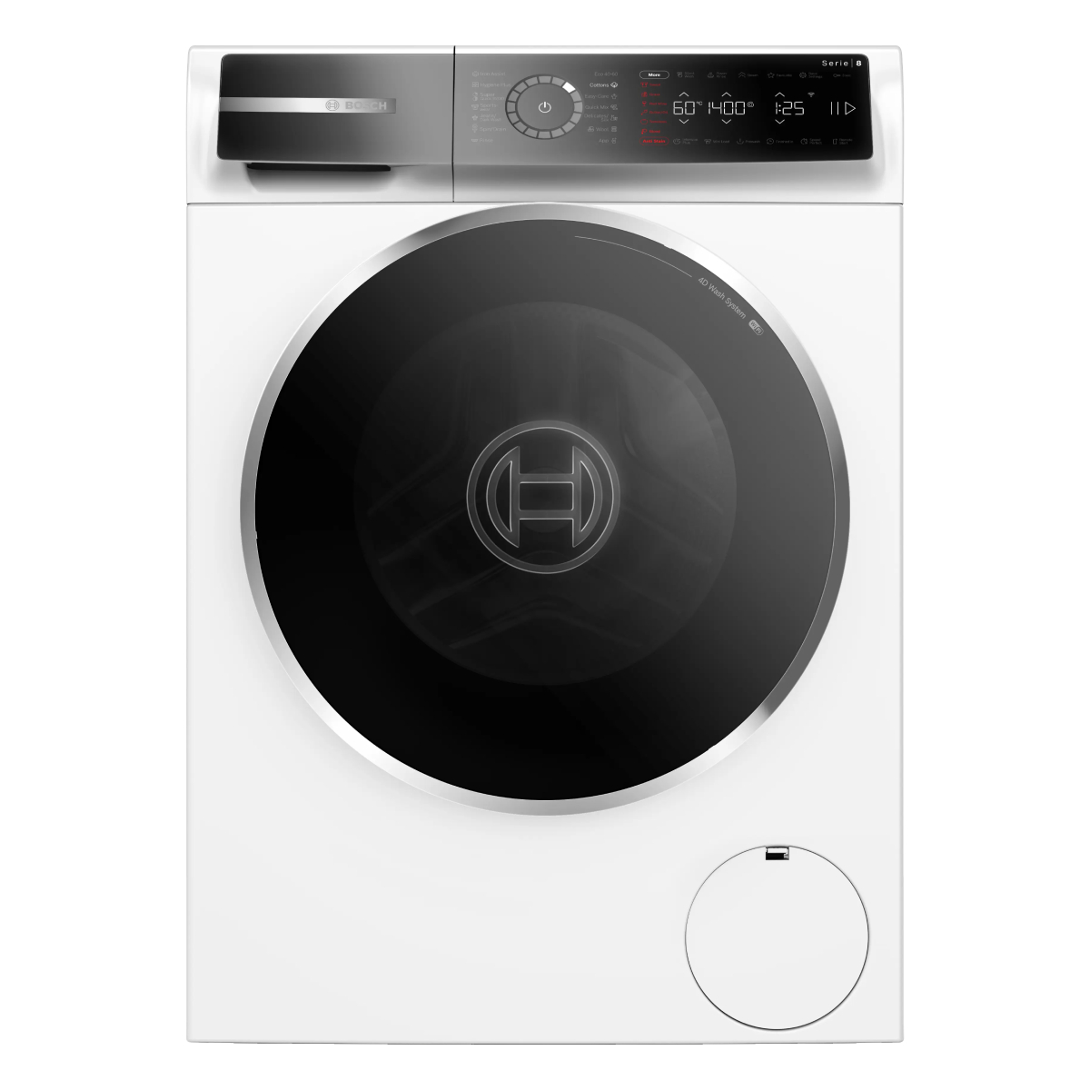 BOSCH WGB25403BY Σειρά 8 Πλυντήριο Ρούχων με Ατμό 10kg, Άσπρο