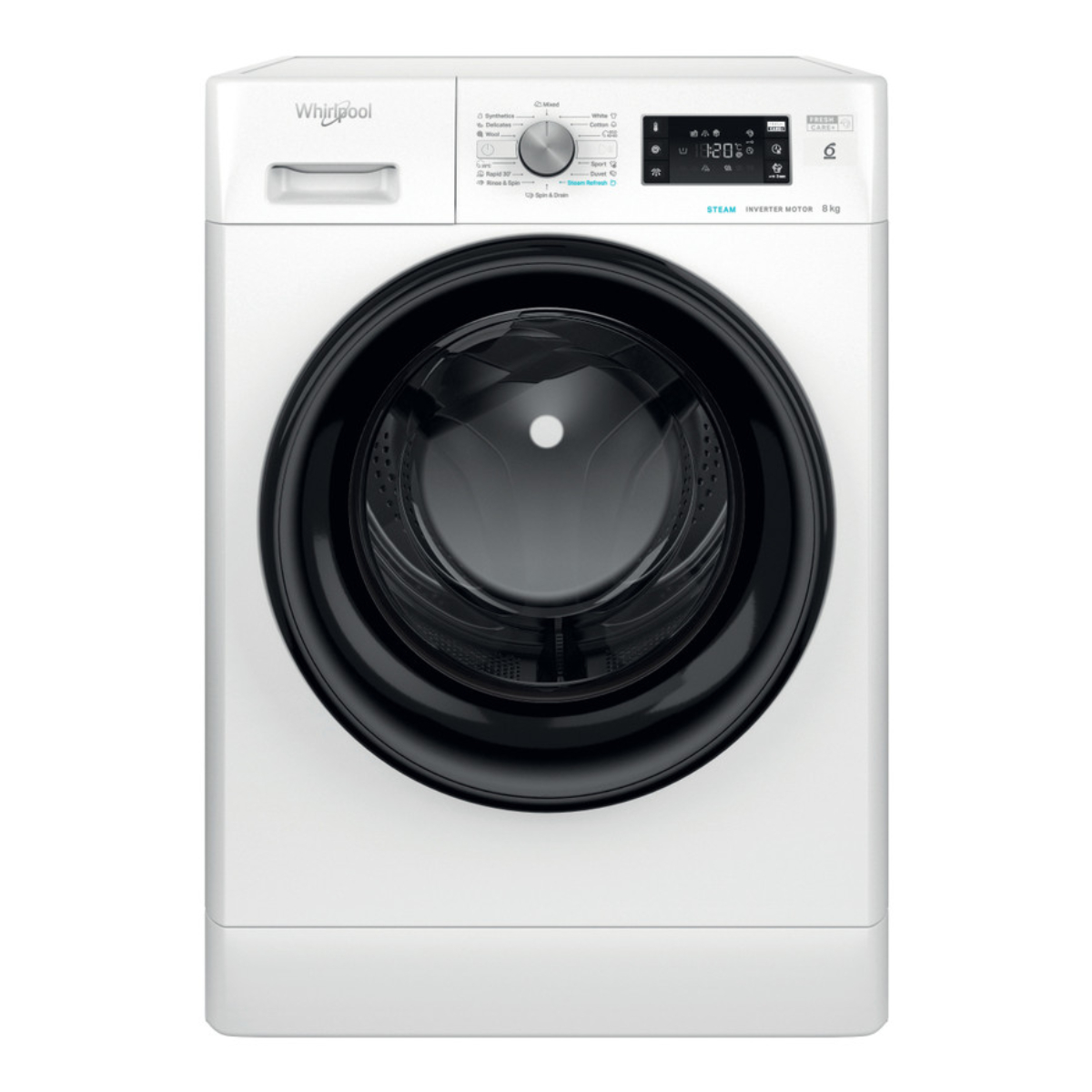 WHIRLPOOL FFB 8469 BV EE Πλυντήριο Ρούχων με Ατμό 8kg, Άσπρο