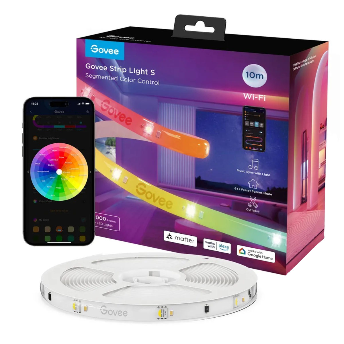 GOVEE H612ACD1 RGBIC LED Ταινία Φωτισμού, 5 Μέτρα