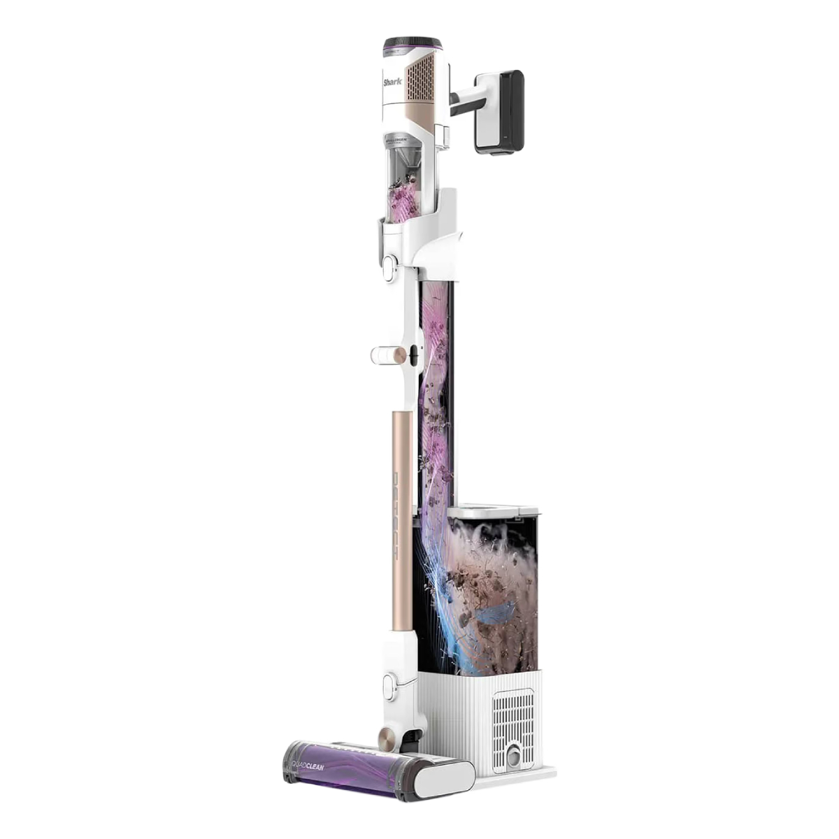 SHARK IW3612EUT Detect Clean & Empty Ασύρματη Σκούπα Stick με Αυτόματο Σύστημα Αδειάσματος, Άσπρο