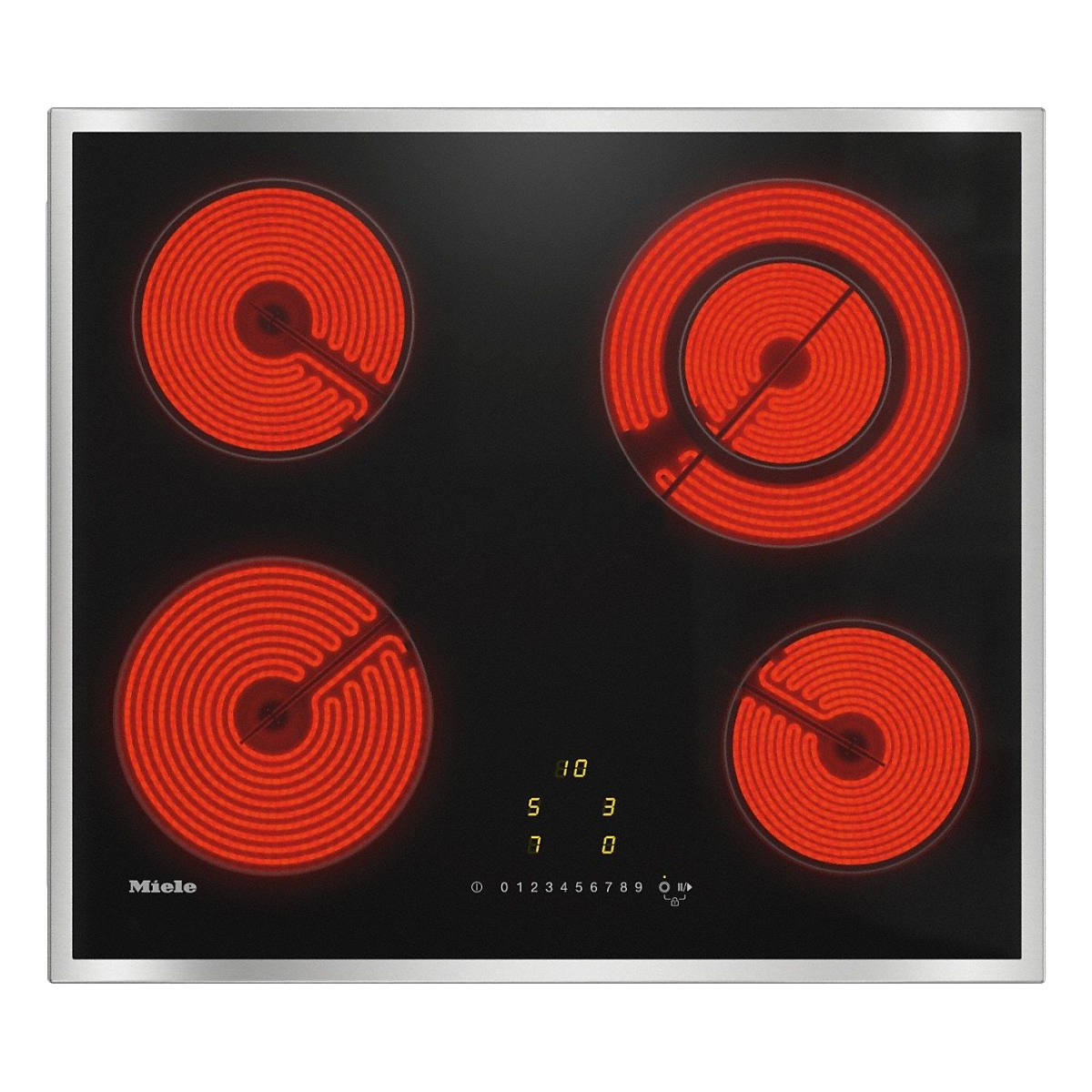 MIELE KM6520 FR Κεραμική Hλεκτρική Eστία με 4 Ζώνες Μαγειρέματος